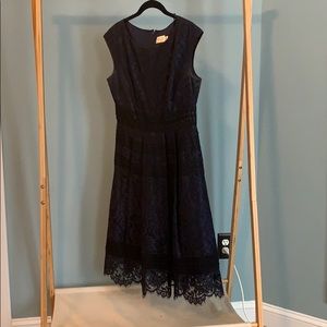 Navy and black dress